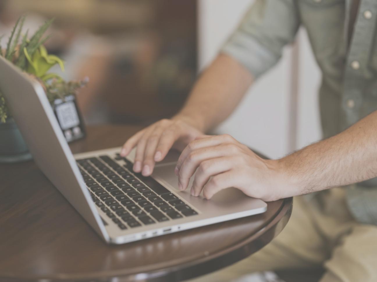 Financial analysis workspace with charts and data